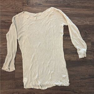 Cream knit cover up